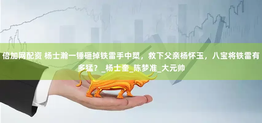 倍加网配资 杨士瀚一锤砸掉铁雷手中槊，救下父亲杨怀玉，八宝将铁雷有多猛？_杨士奎_陈梦准_大元帅