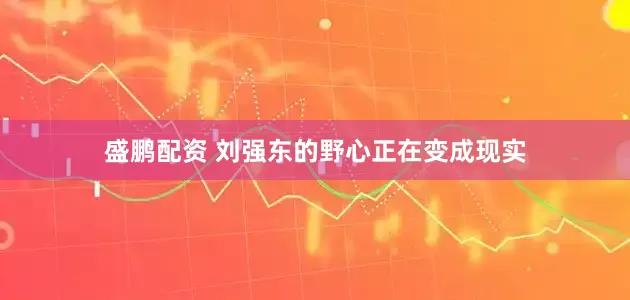 盛鹏配资 刘强东的野心正在变成现实
